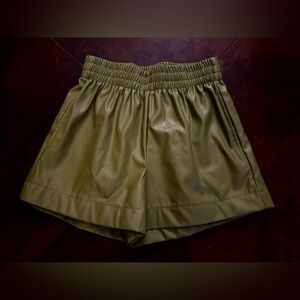 Olive Green Women's Shorts